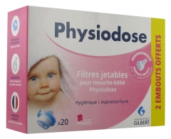 Gilbert Physiodose Filtres Jetables Pour Mouche Bebe 2 Embouts Offerts