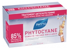 Phyto Phytocyane Tratamiento Anticaída Estimulador de Crecimiento Mujer 12 x 7.5 ml