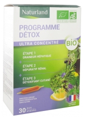 Naturland Organic Program Detox 3in1 30 Phials of 10ml