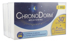 Laboratoires IPRAD ChronoDorm Melatonin 1mg 2 x 30 Sublingual Tablets + 1 Free Infuser Bag