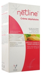 Netline Creme Depilat&oacute;rio Especial Rosto e Zonas Sens&iacute;veis 75 ml