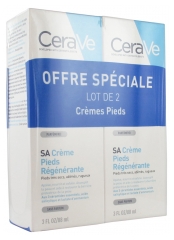 CeraVe SA Crème Pieds Régénérante Lot de 2 x 88 ml