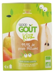 Good Goût Kidz 99,9% Organic Williams Pear 4 Bottles