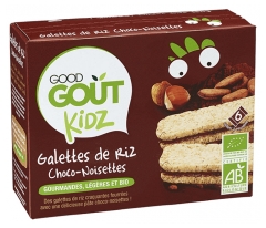 Good Goût Kidz Organic Choco-Hazelnut Rice Cakes 6 Cakes