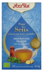 Yogi Tea Pour les Sens Inspiration Fraîche Bio 20 Sachets