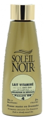 Soleil Noir Lait Vitaminé Sublimateur de Bronzage 4 Paill Or 150 ml