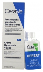 CeraVe Crème Hydratante Visage 52 ml + Crème Lavante Hydratante 20 ml Offerte
