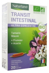 Naturland Intestinal Transit Organic 20 Drinkable Phials of 10ml