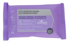 Preven's Intimate Wipes Softness & Freshness 10 Wipes