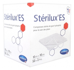 Hartmann Stérilux ES Sterile Gauze Compresses 10 x 10cm 50 x 2 Pcs