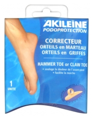 Akileïne Podoprotection Correcteur Orteils en Marteau Orteils en Griffes Pied Droit