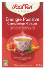 Yogi Tea Pozytywna Energia Żurawina Hibiskus Organiczna 17 Saszetek