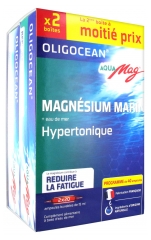 Oligocean Aqua Mag Magnésium Marin + Eau de Mer Hypertonique Lot de 2 x 20 Ampoules