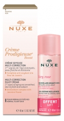 Nuxe Crème Prodigieuse Boost Crème Soyeuse Multi-Correction 40 ml + Very Rose Eau Micellaire Apaisante 3en1 40 ml Offerte