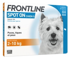 Frontline Spot-On Chien S (2-10 kg) 6 Pipettes