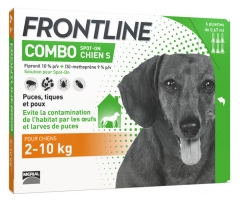 Frontline Combo Chien S (2-10 kg) 6 Pipettes