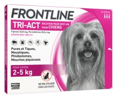 Frontline TRI-ACT Dogs 2-5kg 3 Pipettes