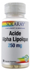 Solaray Acide Alpha Lipoïque 250 mg 30 Capsules Végétales