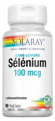 Solaray Selenium 100mcg Yeast Free 90 VegCaps