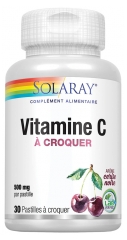 Solaray Vitamin C 500mg 30 Tablets to Crunch