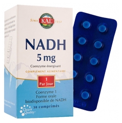 Kal NADH 5 mg 30 Comprimés