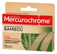 Mercurochrome 18 Pansements à Base de Bambou