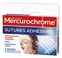 Mercurochrome Adhesive Sutures 2 Sachets