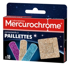 Mercurochrome 18 Pansements à Paillettes