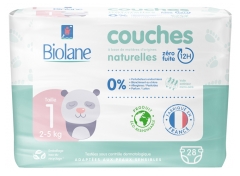 Biolane Natural Diapers 28 Diapers Size 1 (2-5 Kg)
