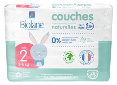 Biolane Natural Diapers 28 Diapers Size 2 (3-6 Kg)
