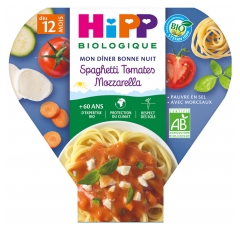HiPP My Good Night Dinner Spaghetti Pomidory Mozzarella od 12 Miesięcy Organic 230 g