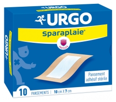 Urgo Sparaplaie Medicazione Adesiva Sterile 10 x 7 cm 10 Pansements 