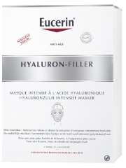 Eucerin Hyaluron-Filler Masque Intensif à l'Acide Hyaluronique 4 Masques
