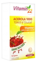 Ineldea Vitamin'22 Acérola 1000 Vitamine C 24 Comprimés