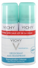 Vichy Déodorant Anti-Transpirant Efficacité 48H Lot de 2 x 125 ml
