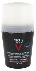 Vichy Homme Deodorante Anti-Transpirant Anti-Irritazione 48H Roll-On 50 ml