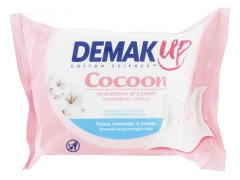 Demak'Up Cocoon Peaux Normales à Mixtes 25 Lingettes Démaquillantes