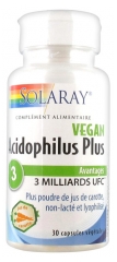Solaray Acidophilus Plus Vegan 30 Capsules Végétales