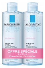 La Roche-Posay Ultra Reactive Skin Agua Micelar Lote de 2 x 400 ml