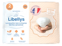 Libellys Couches Non-Irritantes Dermo-Sensitives Taille 2 (3-6 kg) 30 Couches