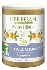 Herbesan Ayurvédique Bio Articulations Boswellia 60 Gélules (à consommer de préférence avant fin 10/2021)