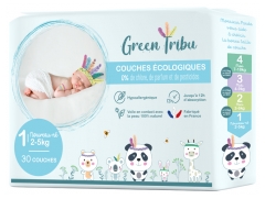 Green Tribu Ecological Nappies 30 Nappies Size 1 (2-5 kg)