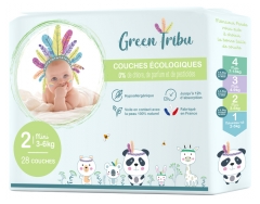Green Tribu Ecological Diapers 30 Diapers Size 2 (3-6 kg)