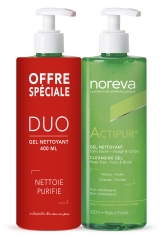 Noreva Actipur Dermo-Rensegel Pakke med 2 x 400 ml