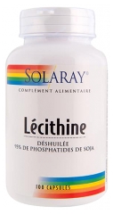 Solaray Deoiled Lecithin 100 Gel-Caps