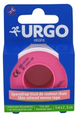 Urgo Fix Sparadrap Tissé de Couleur Chair 5 m x 2,5 cm