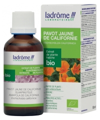 Ladr&ocirc;me Bioloģisks Sve&scaron;zemes Kalnu magoņu (Pavot Jaune de Californie) svaigs augu ekstrakts 50 ml