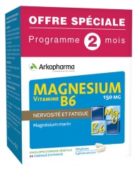 Arkopharma Magnesium Vitamin B6 150mg 120 Capsules Special Offer