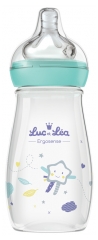Luc et Léa Ergosense Anti-Colic Baby Bottle 270ml 2 Months and + - Colour: Yellow