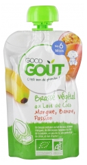 Good Goût Brassé Végétal Lait de Coco Mangue Banane Passion dès 6 Mois Bio 90 g